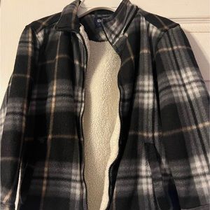 Size 8 boys flannel jacket/fleece